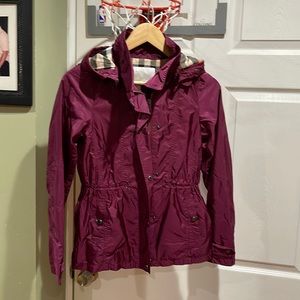 Authentic Burberry nylon rain jacket